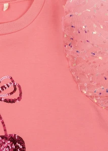 Konges Slojd - Koszulka t-shirt BALLERINA - STRAWBERRY ICE