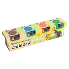 ChildGen - Naturalna ciastolina w eko-kubkach - zestaw 4 kolorów