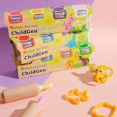 ChildGen - Naturalna ciastolina w eko-kubkach - zestaw 4 kolorów