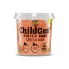 ChildGen - Naturalny piasek kinetyczny 500 g - kolor pomarańczowy