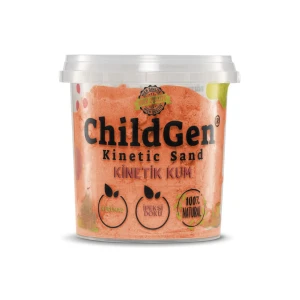 ChildGen - Naturalny piasek kinetyczny 500 g - kolor pomarańczowy