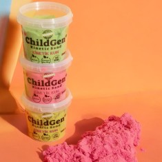 ChildGen - Naturalny piasek kinetyczny 500 g - kolor pomarańczowy