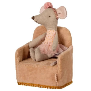 Maileg Akcesoria krzesło składane – Folding chair, Mouse - Powder