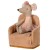Maileg Akcesoria krzesło składane – Folding chair, Mouse - Powder