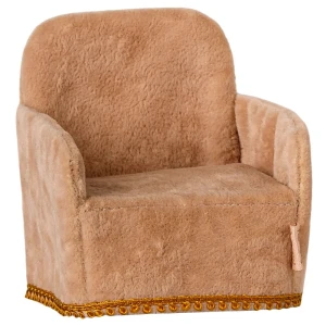 Maileg Akcesoria krzesło składane – Folding chair, Mouse - Powder