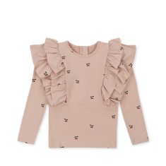 Konges Slojd - Koszulka kąpielowa MANUCA FRILL - CHERRY BLUSH