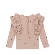 Konges Slojd - Koszulka kąpielowa MANUCA FRILL - CHERRY BLUSH