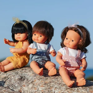 Miniland My Friends &amp; Me lalka chłopiec Europejczyk Brązowe włosy 38 cm