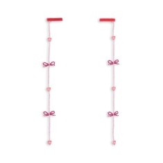 Konges Slojd - Spinki do włosów Pearly Tassel - PINK BOW