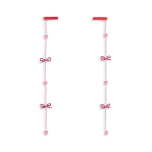 Konges Slojd - Spinki do włosów Pearly Tassel - PINK BOW