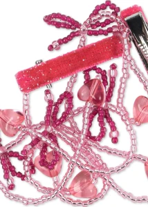 Konges Slojd - Spinki do włosów Pearly Tassel - PINK BOW