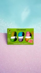 ChildGen, Naturalna ciastolina w słoiczkach - zestaw 6 kolorów BROKAT