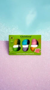 ChildGen, Naturalna ciastolina w słoiczkach - zestaw 6 kolorów BROKAT