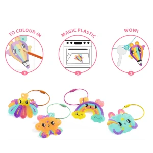 Djeco Magiczny plastik BRELOCZKI KAWAII