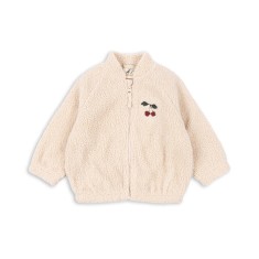 Konges Slojd - Kurtka pluszowa Jazz Teddy - SAND DOLLAR