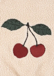 Konges Slojd - Kurtka pluszowa Jazz Teddy - SAND DOLLAR