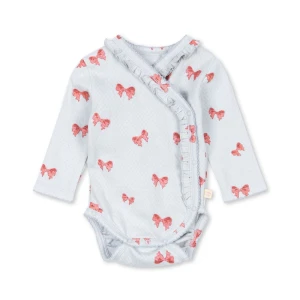 Konges Slojd - Body dla noworodka SUI FRILL - ROSIA BLUE BOW