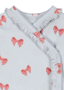 Konges Slojd - Body dla noworodka SUI FRILL - ROSIA BLUE BOW