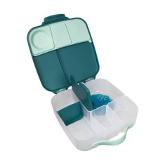 B.BOX Lunchbox - szczelna śniadaniówka z przegródkami i wkładem chłodzącym - Emerald Forest