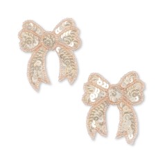 Konges Slojd - Spinki do włosów SEQUIN BOW - CAMEO ROSE