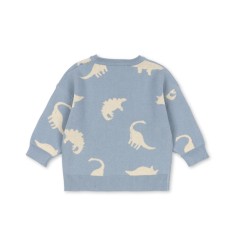 Konges Slojd - Dzianinowa bluzka LAPIS - DINO MIST