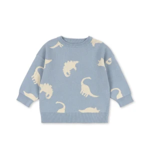 Konges Slojd - Dzianinowa bluzka LAPIS - DINO MIST