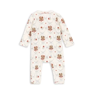 Konges Slojd - Piżamka z organicznej bawełny Newborn Onesie - PUPPY