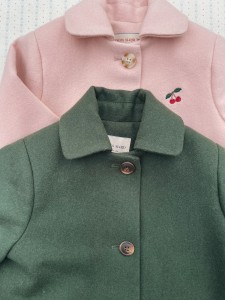 Konges Slojd - Wełniany płaszcz Novella - PEACH WHIP