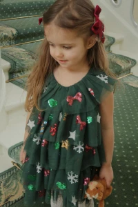 Konges Slojd - Spinki do włosów z kokardami Juliette - RIO RED