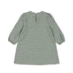 Konges Slojd - Flanelowa sukienka Foret - GREEN CHECK