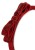 Konges Slojd - Opaska do włosów z kokardką Velvet Bow - RED/GLITTER