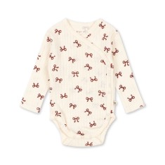 Konges Slojd - Body dla noworodka Minnie - BOW ROUGE