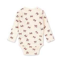 Konges Slojd - Body dla noworodka Minnie - BOW ROUGE