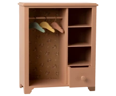 Maileg drewniana szafa - Wardrobe, Large - Dark powder