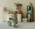 Maileg Akcesoria wiadro i mop - Miniature, Light blue