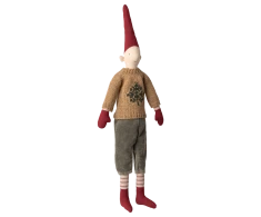 Maileg Dekoracja bożonarodzeniowa Skrzat rozmiar 3 - Boy, Pants and knitted sweater
