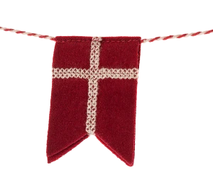 Maileg - Girlanda - Dannebrog