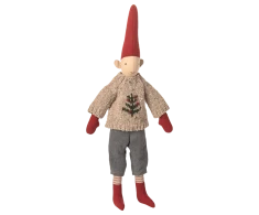 Maileg - Dekoracja bożonarodzeniowa Skrzat rozmiar 2 - Boy, Knitted sweater