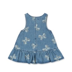 Konges Slojd - Sukienka Magot Frill - BELLA BOW BLU