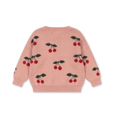 Konges Slojd - Dzianinowa bluzka LAPIS - CHERRY