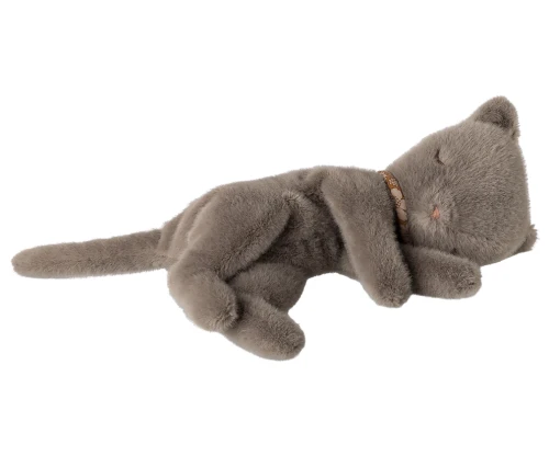 Maileg - Pluszowy śpiący kotek small - Grey