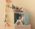 Maileg - Pluszowy śpiący kotek small - Grey