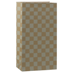 Maileg - Torebka prezentowa - Medium, Checker - Mint/Ocher