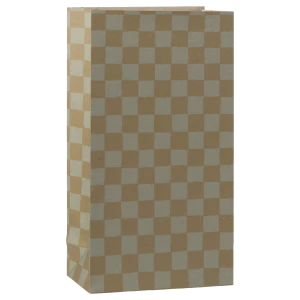Maileg - Torebka prezentowa - Medium, Checker - Mint/Ocher